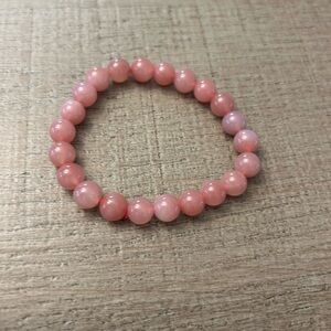 Pink rose quartz Beaded Bracelet